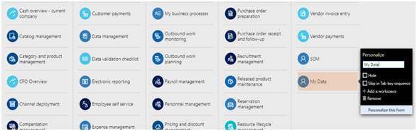 How Workspace Defined in Dynamics 365 for Finance & Operations?