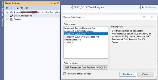 visual studio 2017 sql server ce tutorial