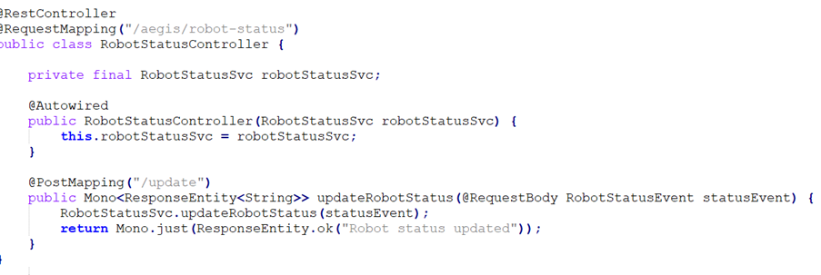 RobotStatusController.java