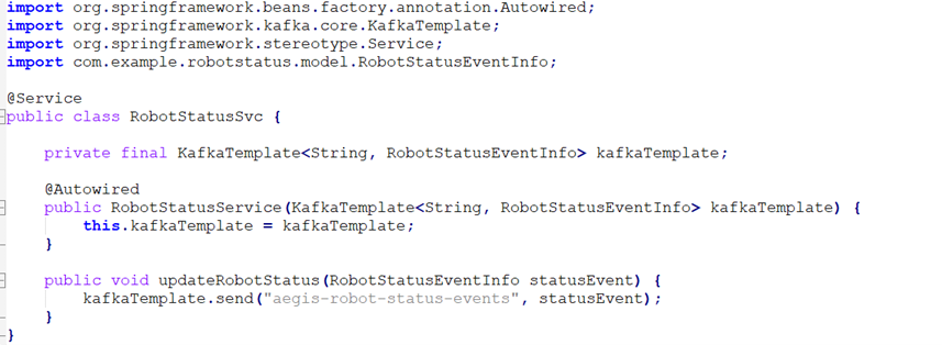 RobotStatusService.java