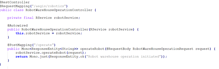 RobotWareHouseOperationController.java